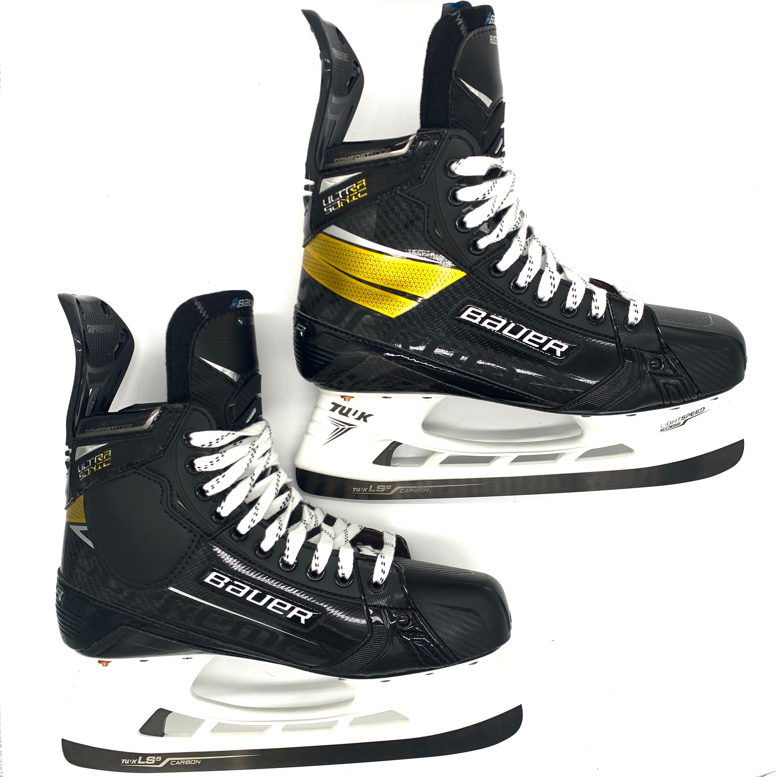 Bauer Supreme Ultrasonique - Nouveaux patins de hockey Pro Stock - Taille 10EE - Rasmus Ristolainen
